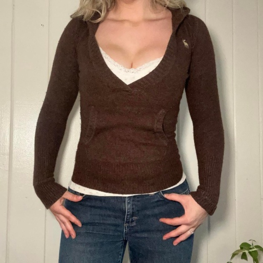 Vintage Wool Cashmere Y2K Twilight Core Abercrombie Hoodie Sweater